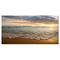Designart - Bright Cloudy Sunset in Calm Ocean - Seashore Canvas Art Print